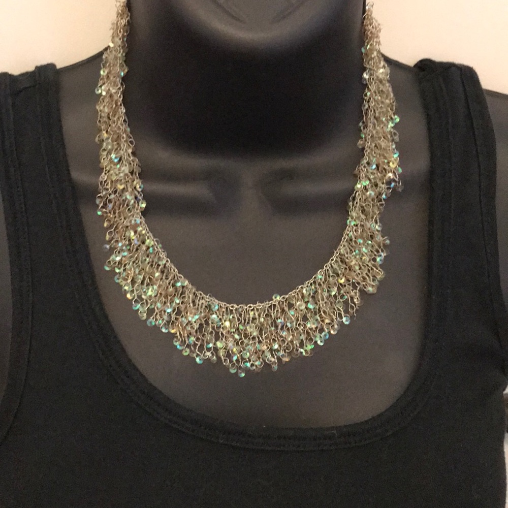 Antique stunning sequined necklace
